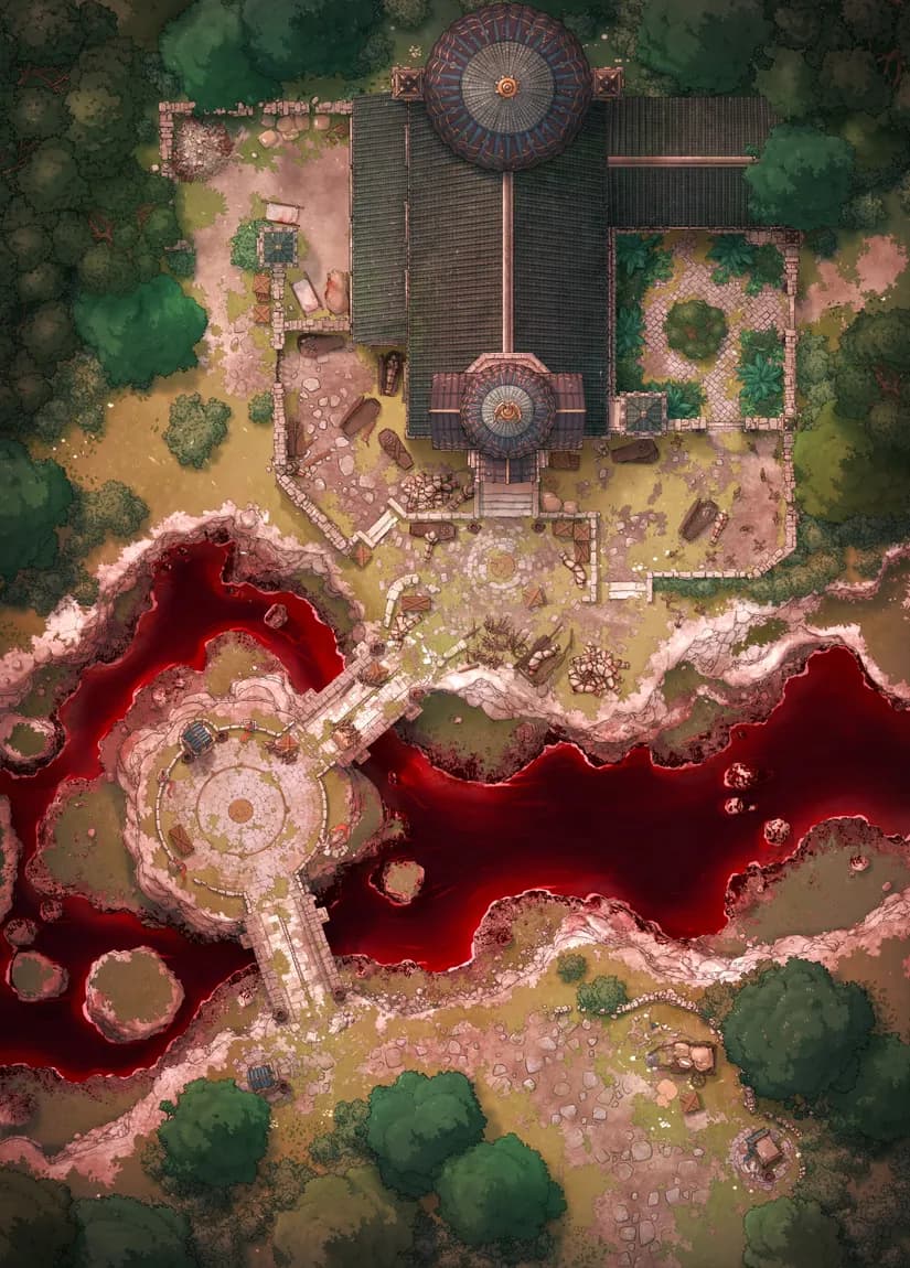 Celestial Chapel map, Blood River variant