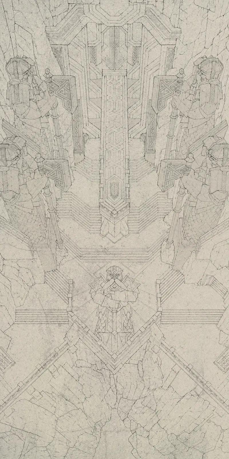 Dwarven Volcano Entrance map, Sketch variant