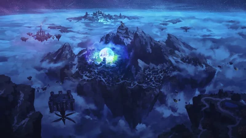 Sky Islands map, Arcane Shield variant