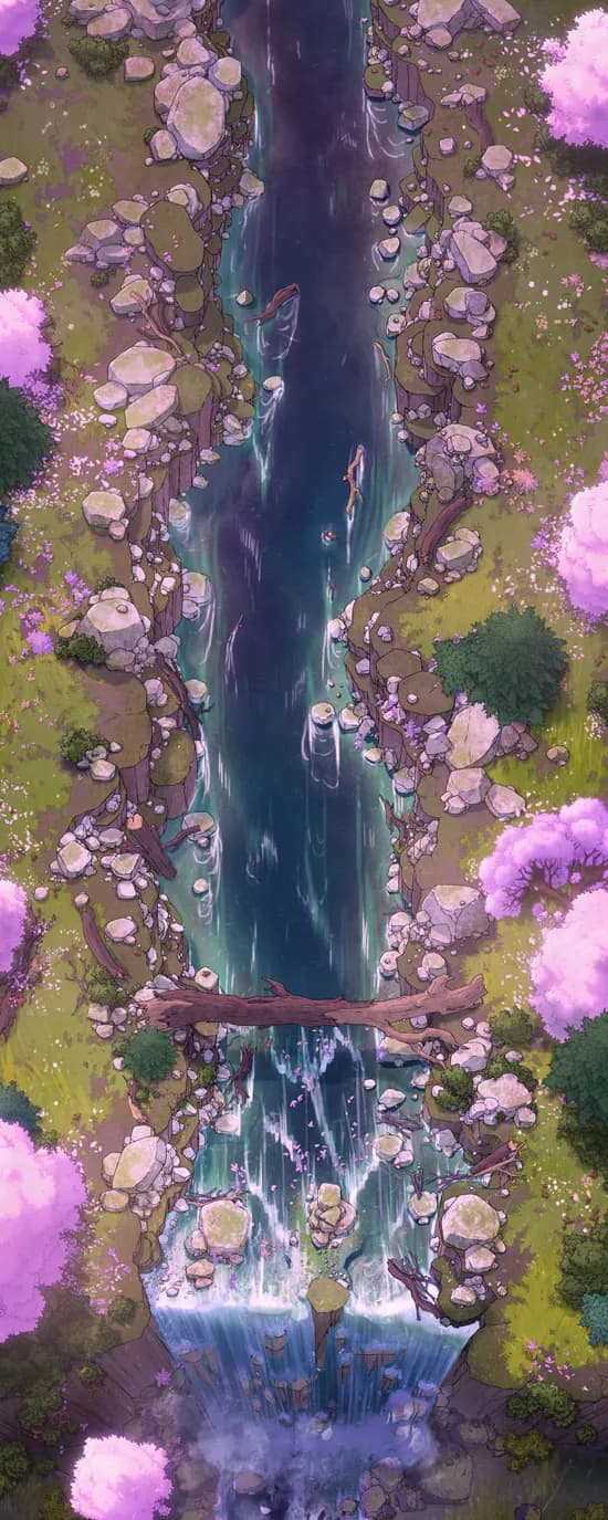 Impending Waterfall map, Spring variant