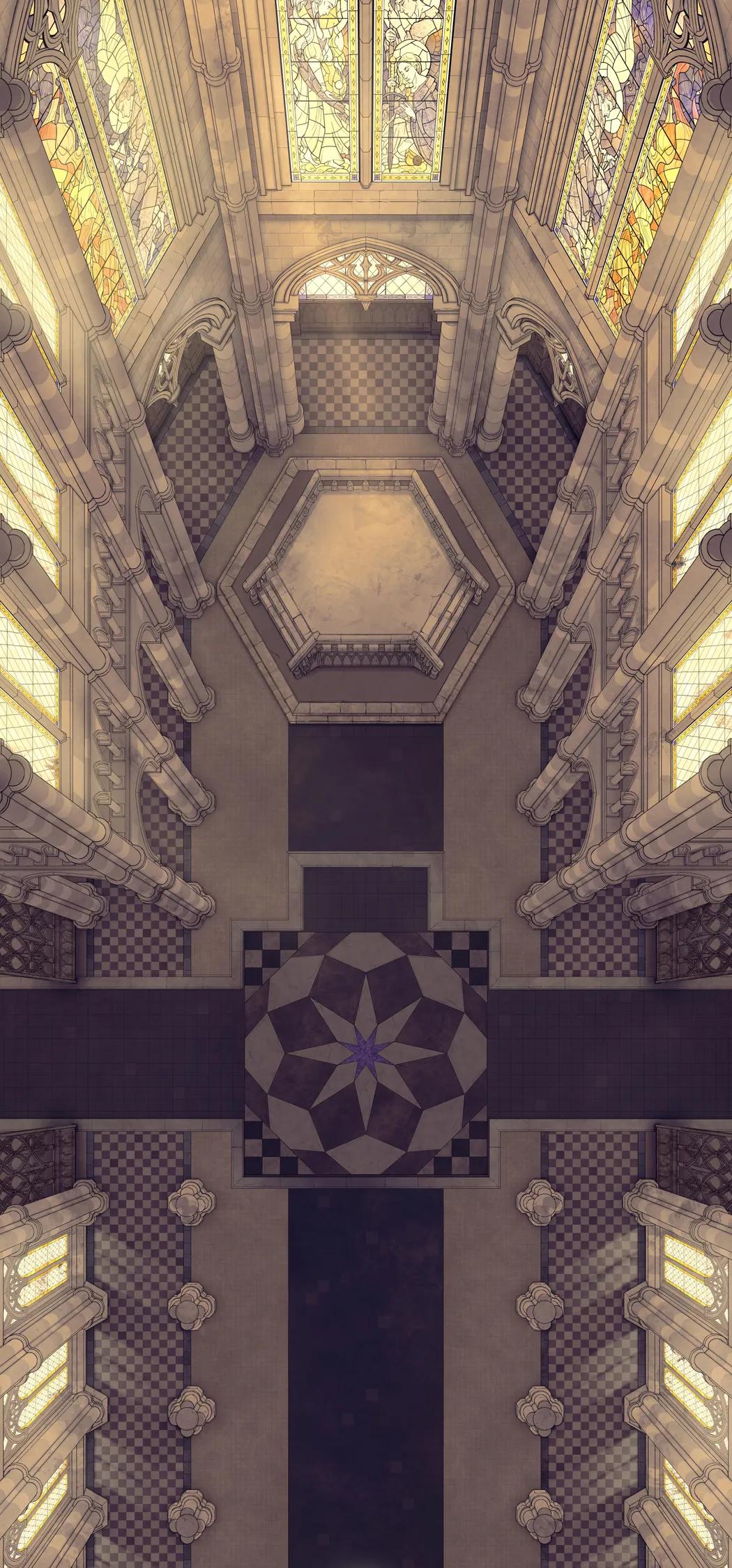 Grand Cathedral Interior map, Empty Day variant