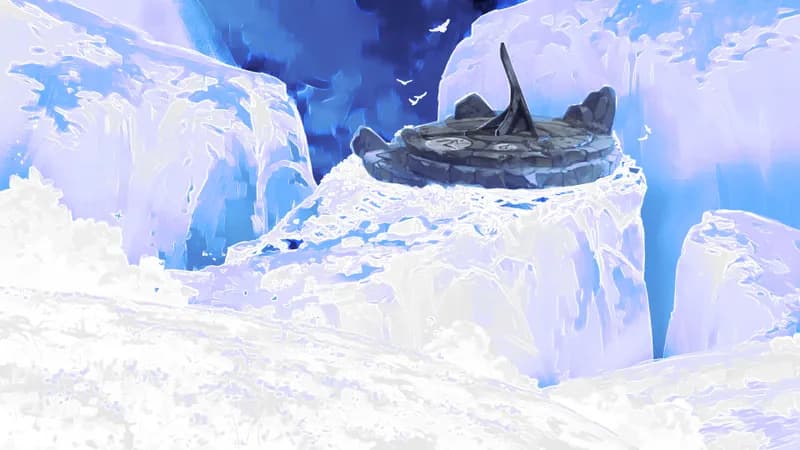 Giant Ancient Sundial map, Distortion variant