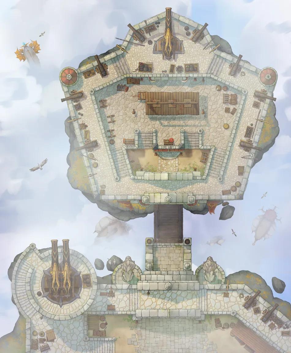 Fortress Prison map, Sky variant