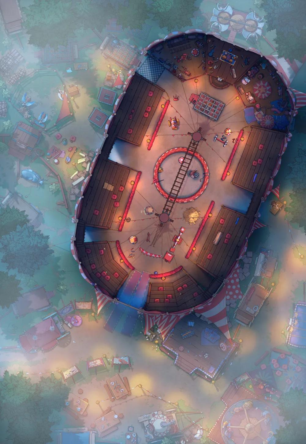 Travelling Circus map, Fog variant