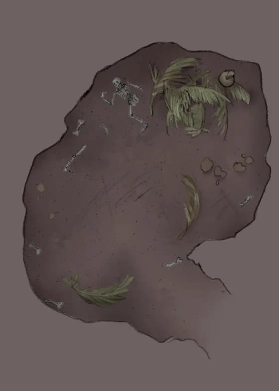 Necropolis Entrance map, Cave Right Animal Den variant