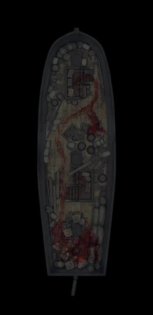 Haunted Ghost Ship Interior map, Massacre Lower Deck variant