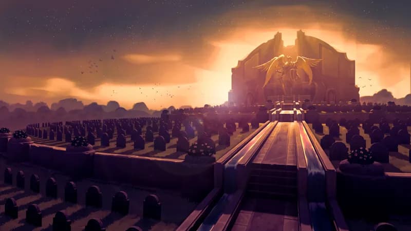 Imperial Graveyard map, Sunset variant
