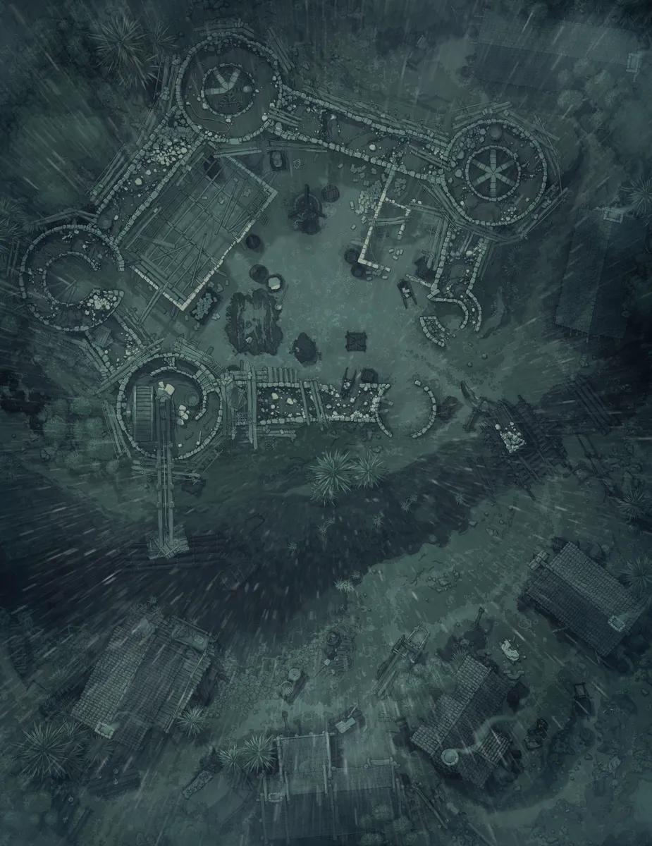 Castle Construction map, Rain variant