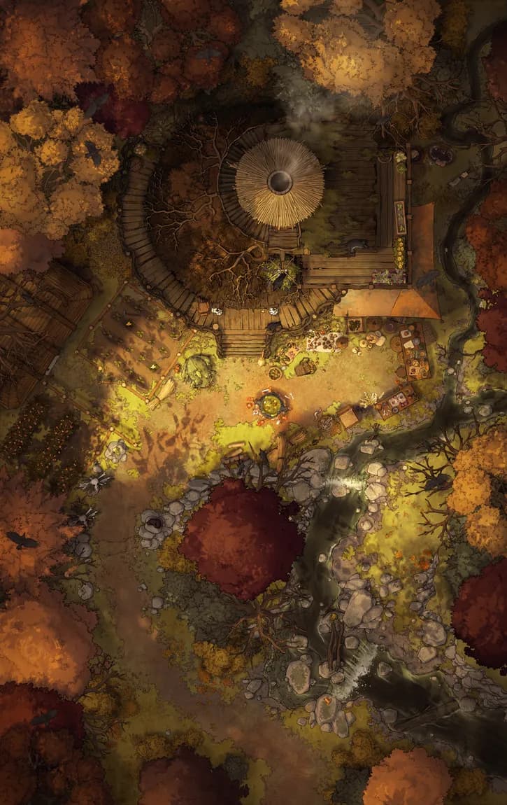 Hidden Witch's Hut map, Autumn variant