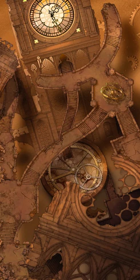 Chrono Chaos Ruins map, Sands of Time Day variant