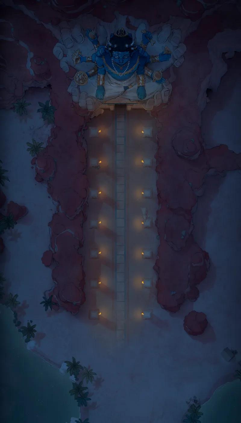 Necropolis Entrance map, Torch Night variant