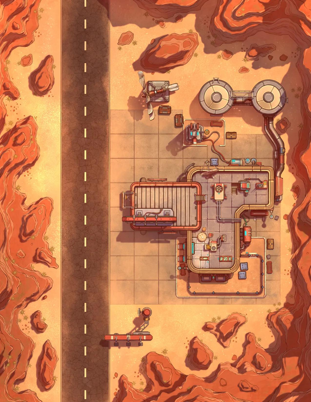 Apocalyptic Fuel Station map, Original Day variant