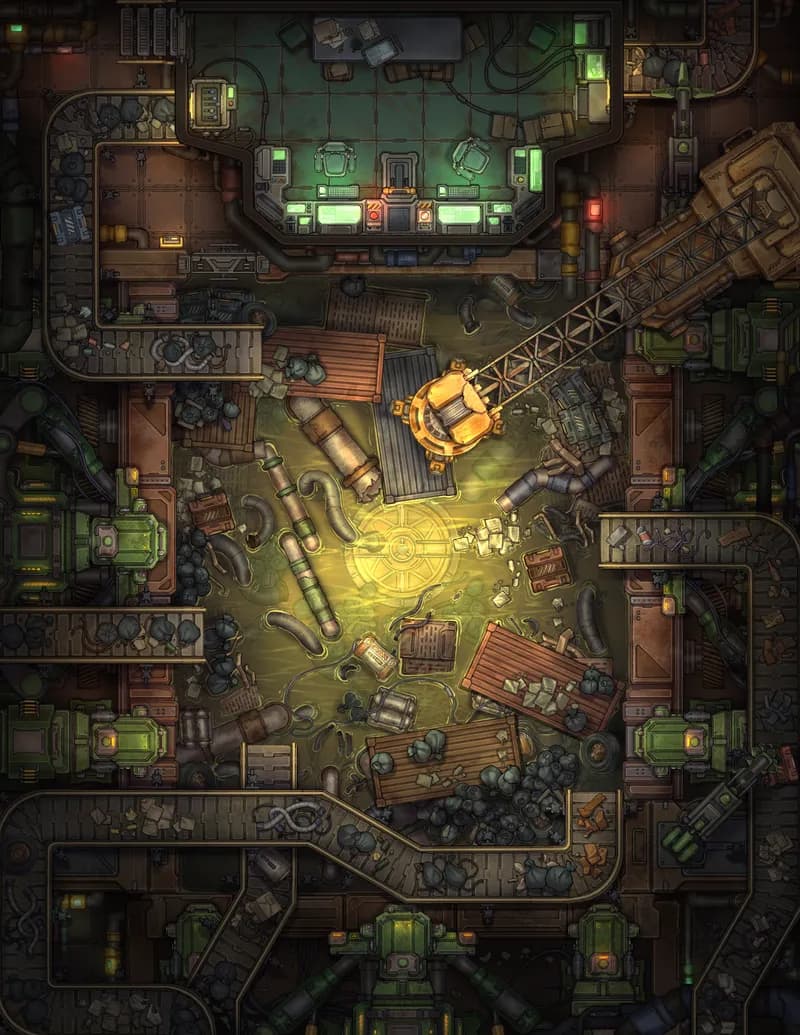 Trash Compactor map, Original Day variant