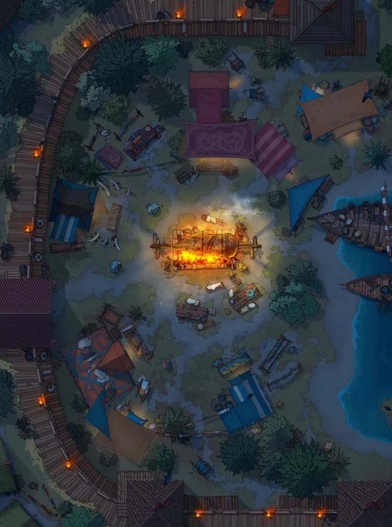 Viking Market map, Original Night variant