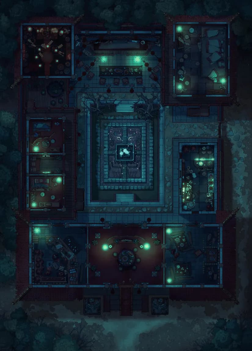 Wuxia Tavern map, Night Bloom variant