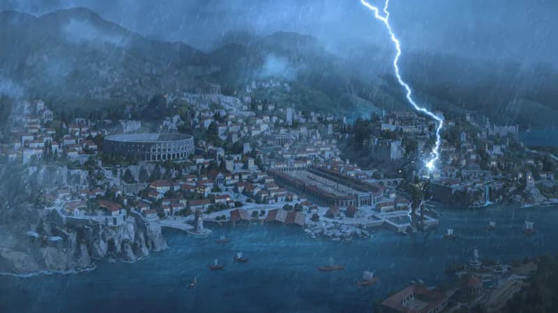 Ancient City map, Rain variant