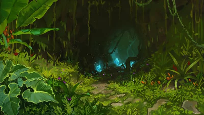 Jungle Cave Tunnel map, Original Day variant