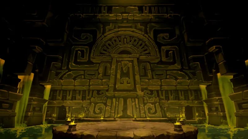 Temple of the Couatl Boss Room map, Toxic variant