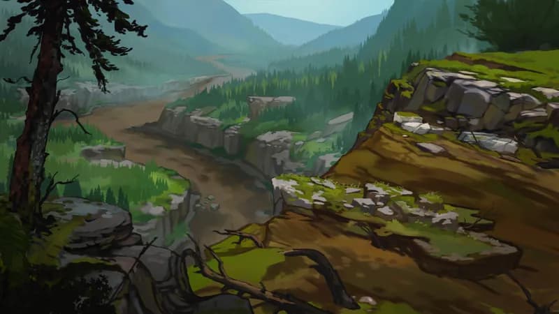 Impending Waterfall map, Dry River Day variant