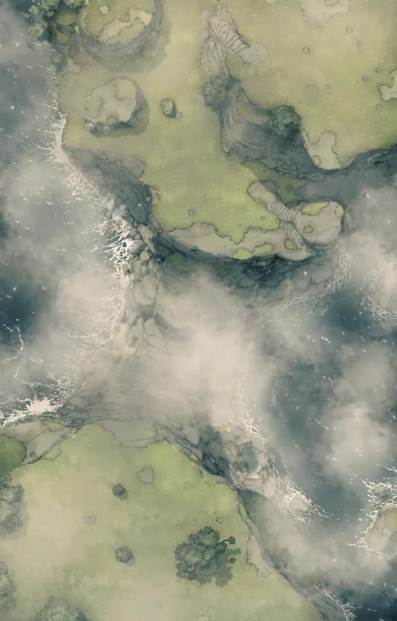 Ropebridge Chasm map, Fog variant
