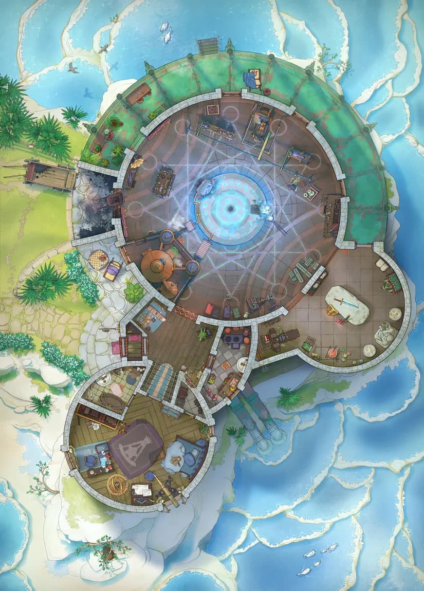 Forge of the Wizard Blacksmith map, Original Day variant