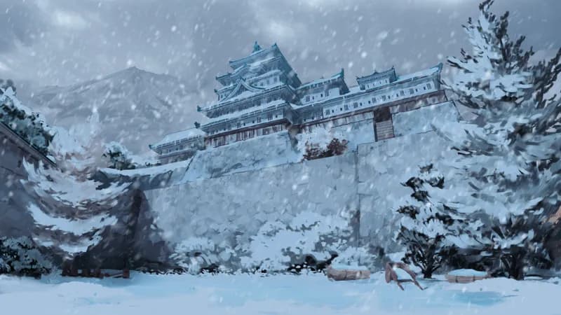 Japanese Castle map, Winter variant