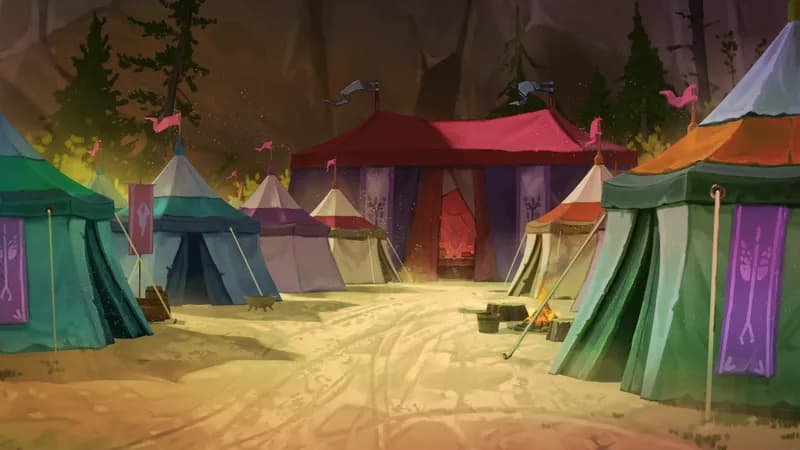 Medieval War Tents map, Mage Tents variant