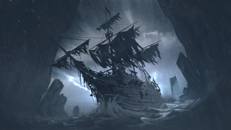 Haunted Ghost Ship map, Rain variant