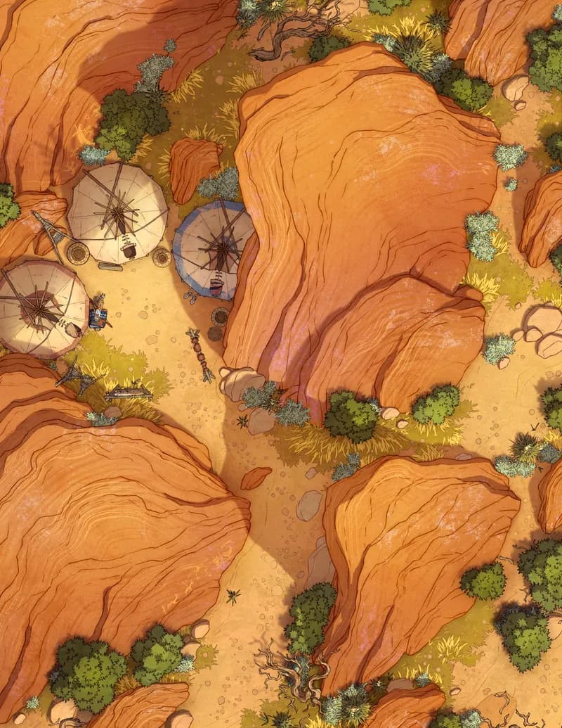 Garden of the Gods map, No Animals variant