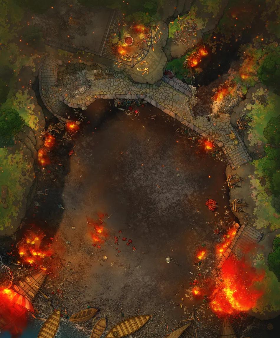 Dragon Enclosure map, Siege variant