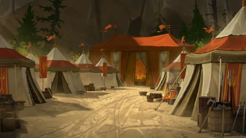 Medieval War Tents map, Original Day variant