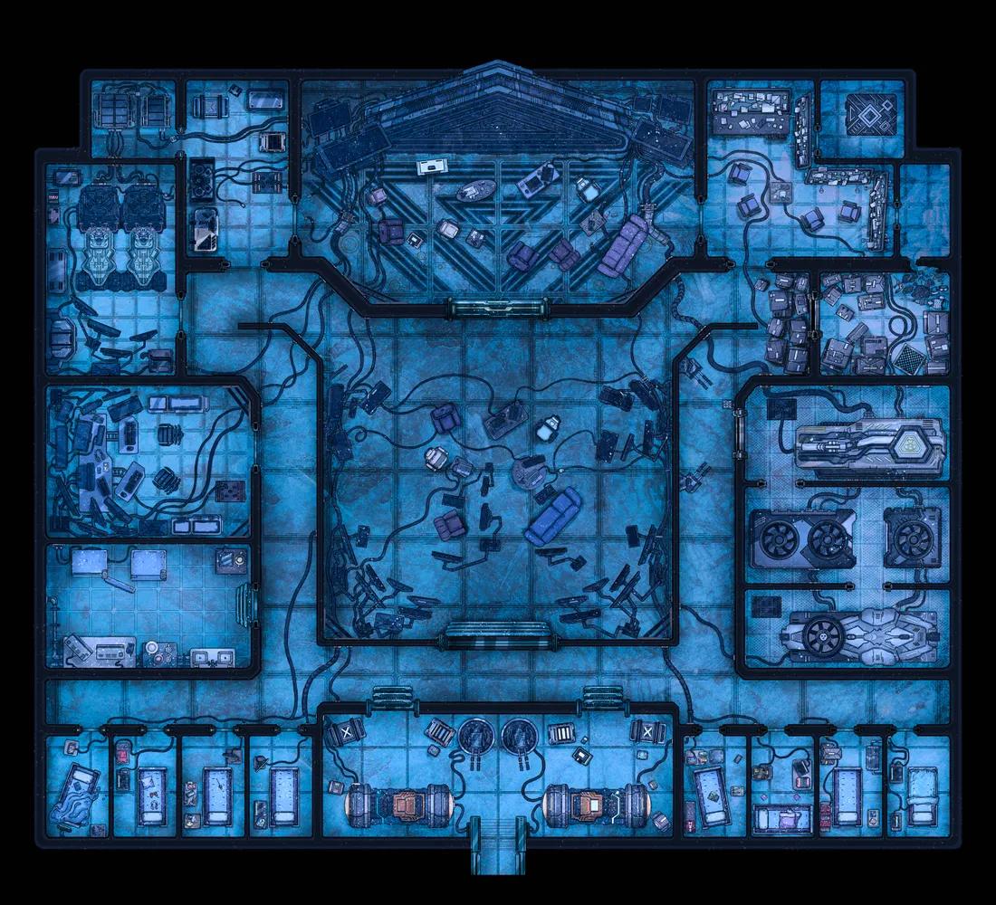 Hacker Base map, Frozen variant