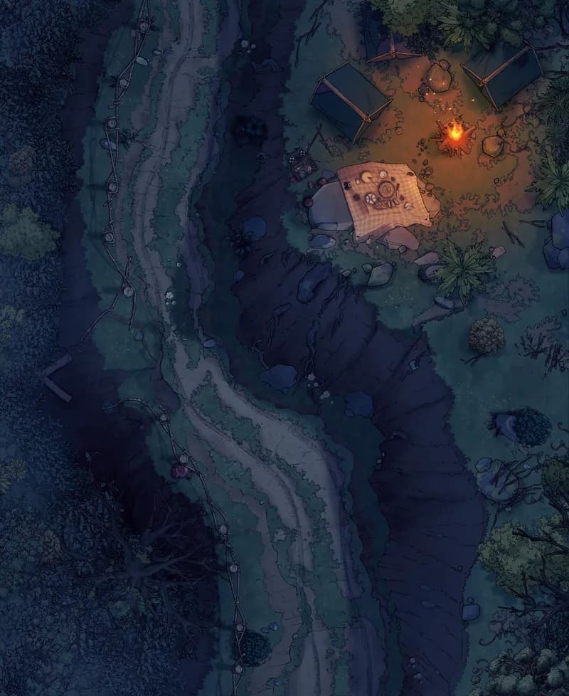 Forest Pass map, Grasslands Night variant