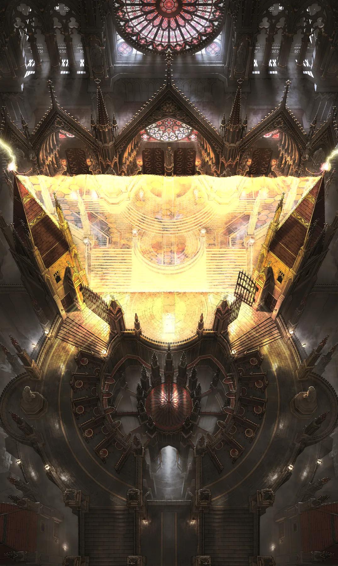 Cathedral of the Eight Exterior map, Shield variant