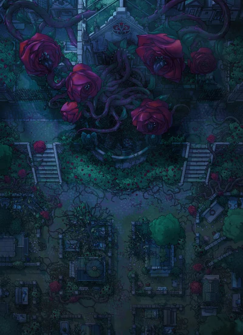 Rosehydra Crypt map, Original Night variant