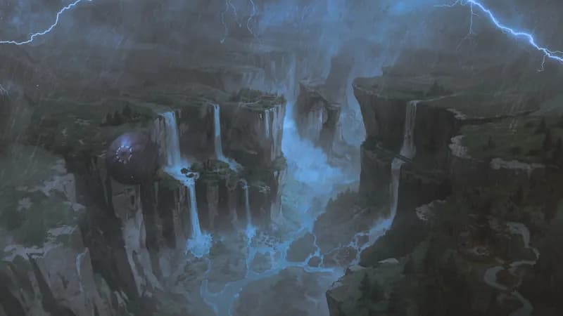 Verdant Ravine map, Rain variant