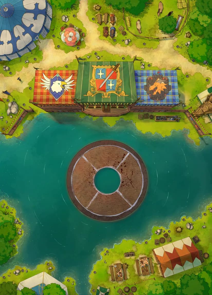 Jousting Tournament map, Aquatic Tournament Day variant