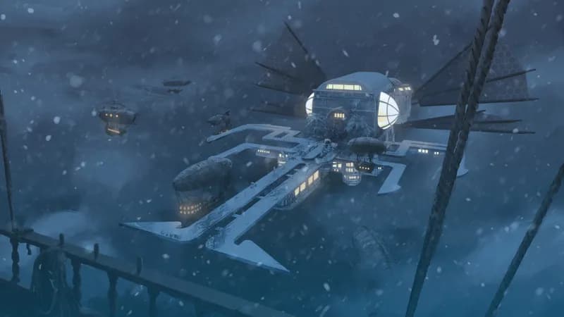 Airship Port map, Winter variant