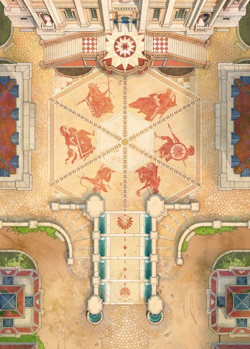 Grand Duke's Plaza map, Empty Day variant