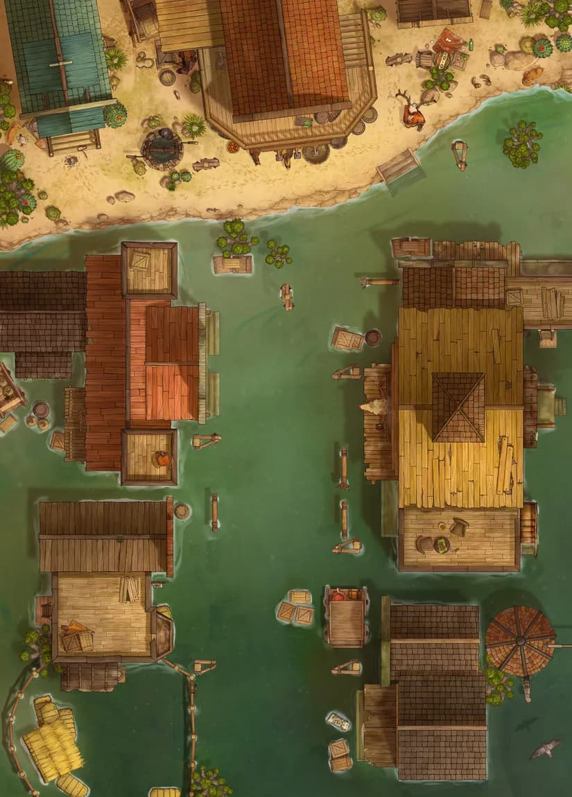 Wild West Town map, Flood Exterior variant