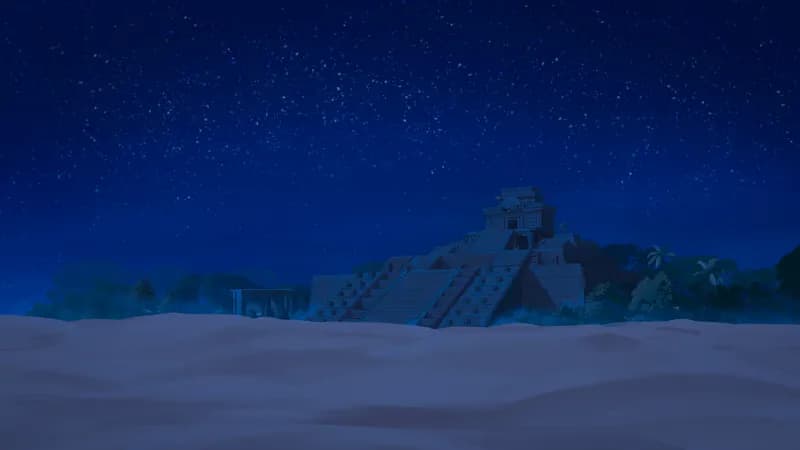 Temple of the Couatl map, Desert Night variant