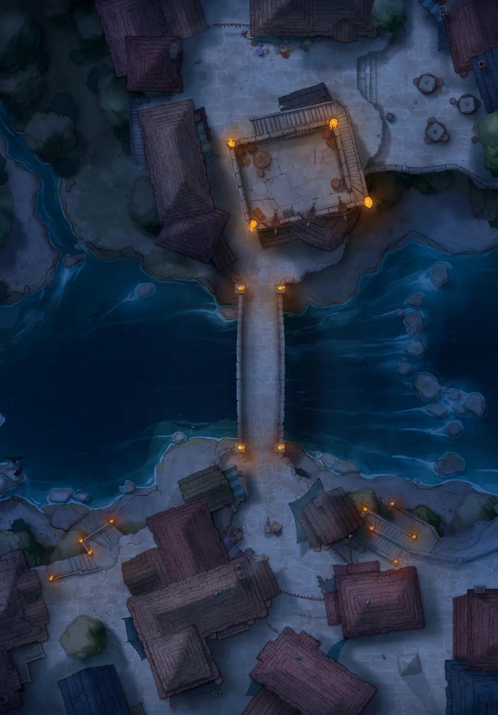 Bridge Town map, Original Torch variant