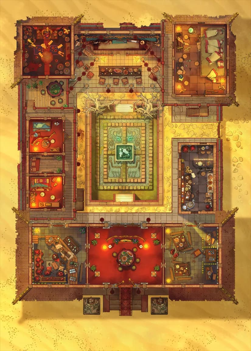 Wuxia Tavern map, Desert variant