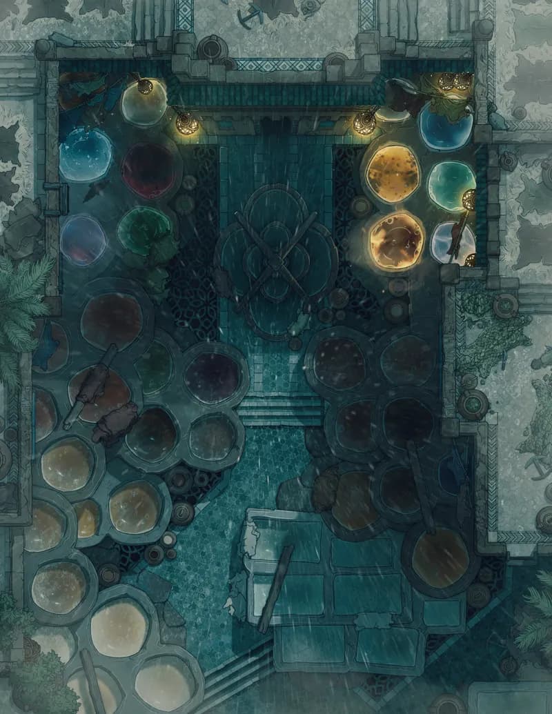Magical Tannery map, Rain variant