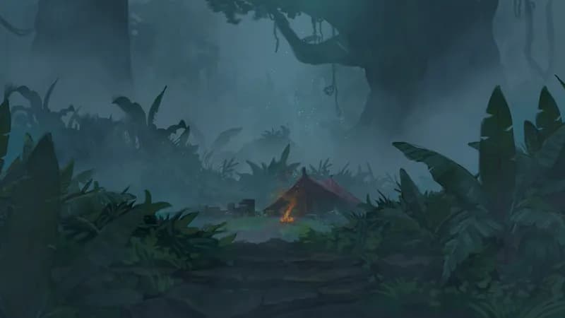 Cloud Forest Camp map, Fog variant