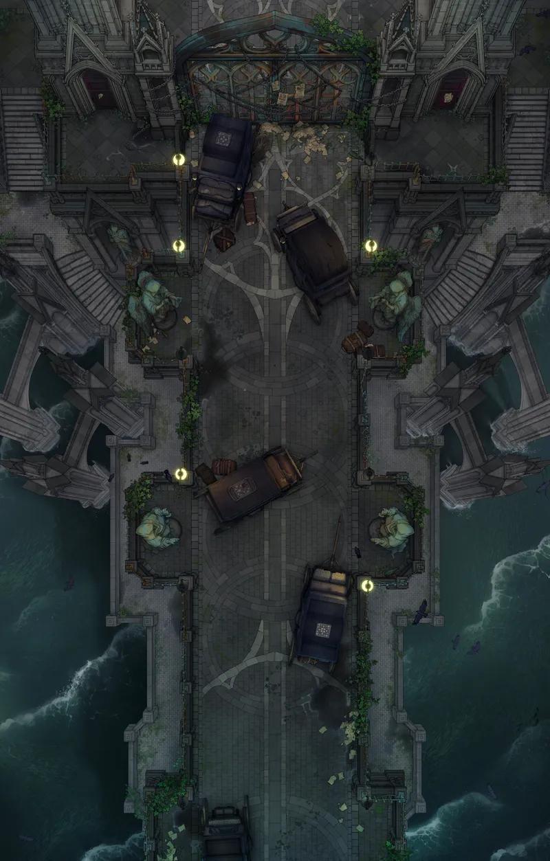 Processional Avenue map, Water variant