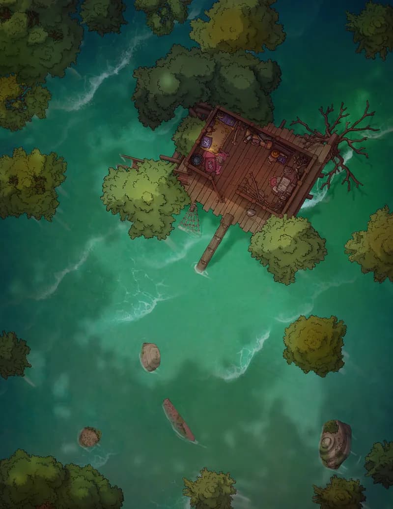 Young Adventurer's Hideout map, Flood variant