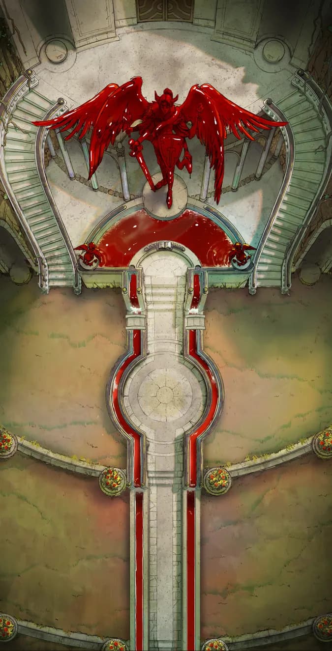 Imperial Graveyard map, Blood Fountain variant
