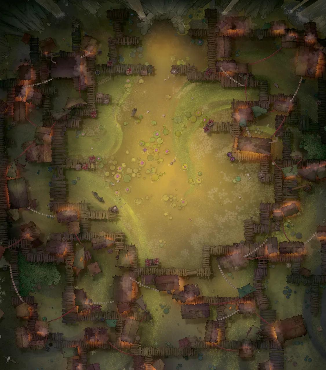 Bullywug Swamp map, Marketplace Day variant