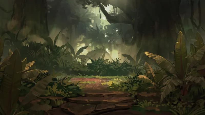 Cloud Forest Camp map, Natural Day variant